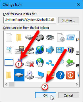 the icon on the taskbar does not change immediately.