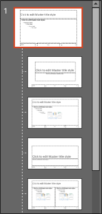 Preview of Slide Master and sub slides