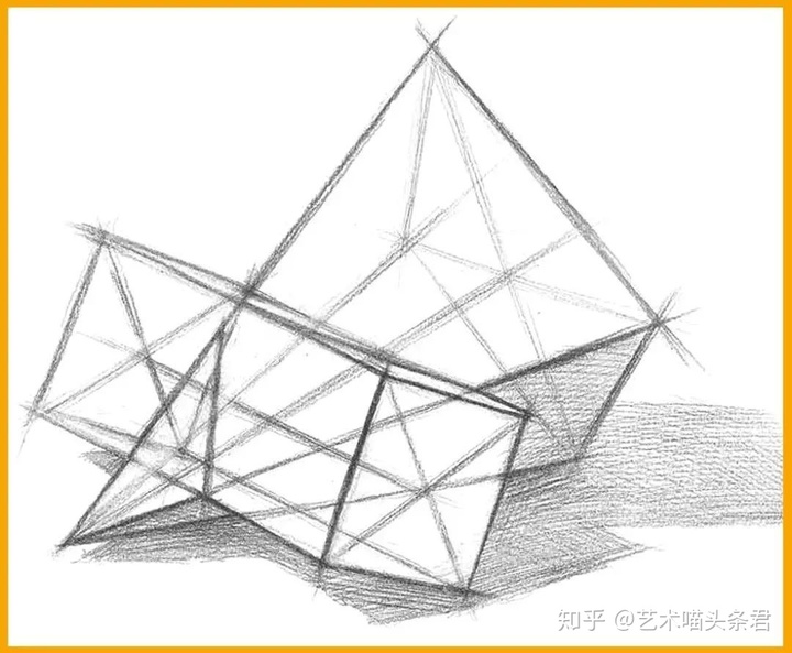 三角形画不会画入门几何体画法的看过来