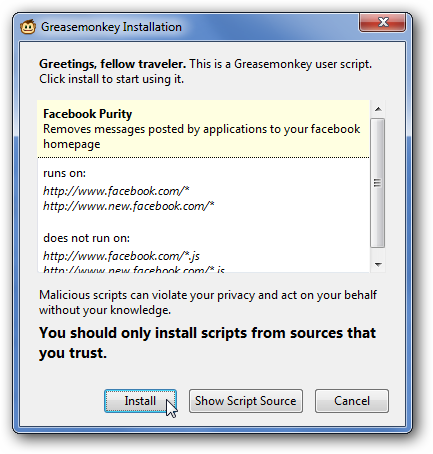 Install FB Purity