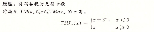 补码转无符号数