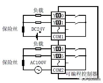 共轭方式怎么判断三菱fx3uplc输出接线怎么接
