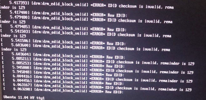 ubuntu edid checksum is invalid