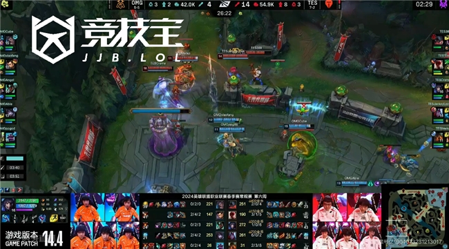 【竞技宝】LOL：TES连下两局轻松击败OMG