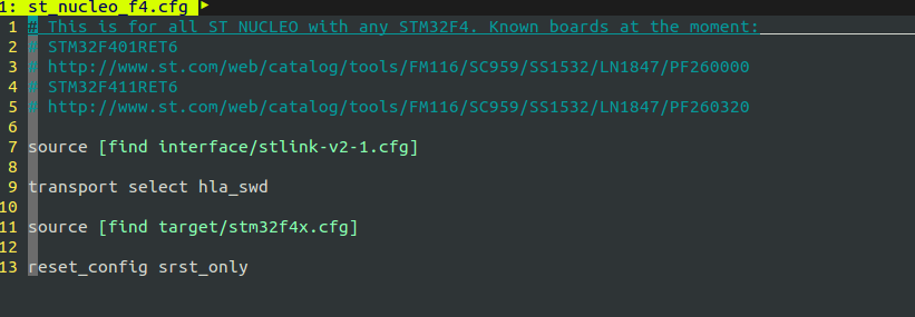 使用J-link裸机调试stm32-f411re nucleo平台