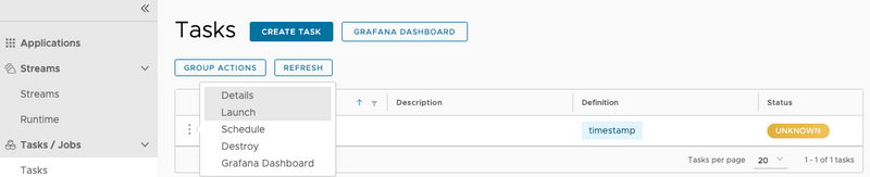 启动时间戳任务定义