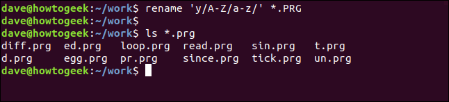 rename 'y/A-Z/a-z/' *.PRG in a terminal window