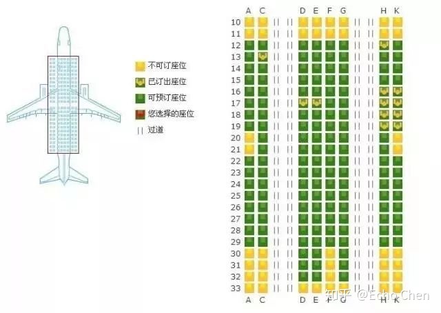 东航波音737-700座位图图片