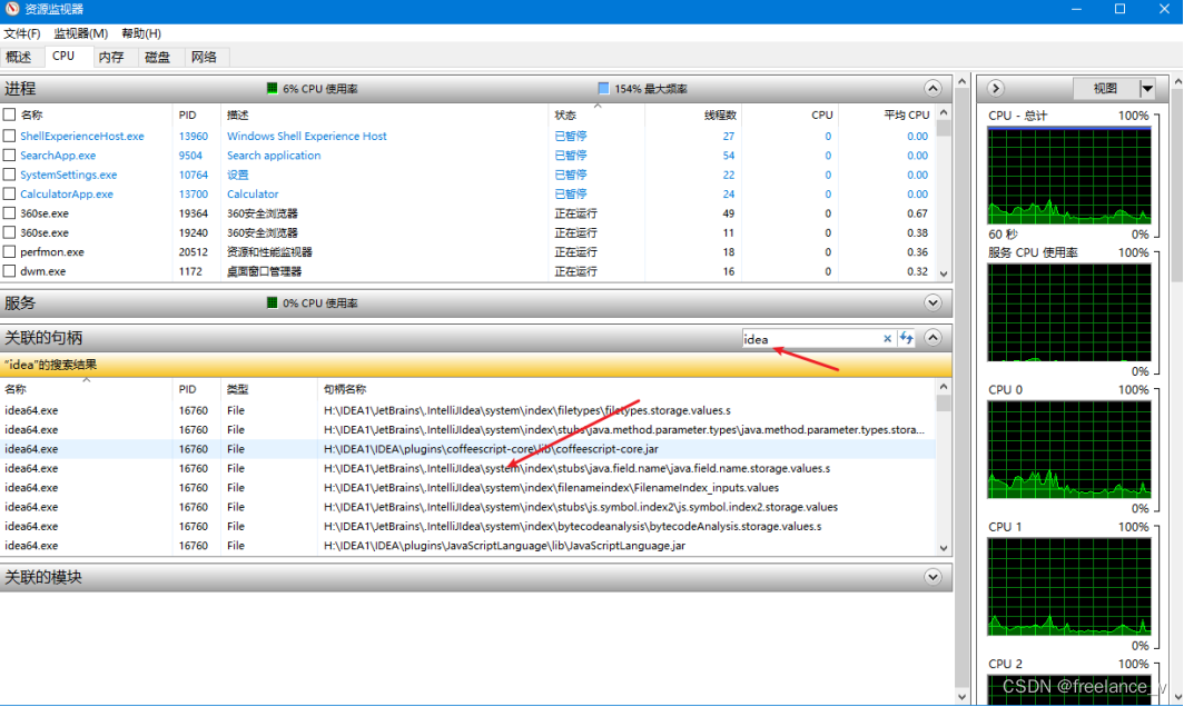 windows 文件句柄查询