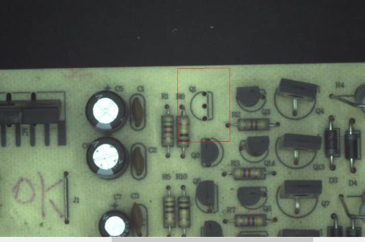 pcb板led正负极图形pcb板元器件视觉检测pcb板插件检测