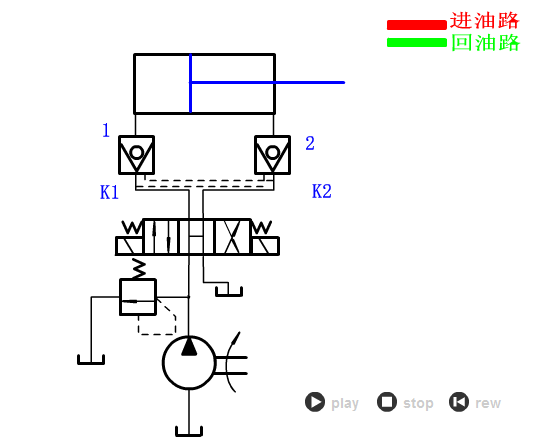 33_锁紧回路32_液压泵保压回路31_双作用增压缸的增压回路