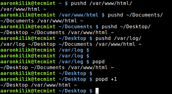 高效的浏览 Linux 目录结构：pushd和popd命令高效的浏览 Linux 目录结构：pushd和popd命令