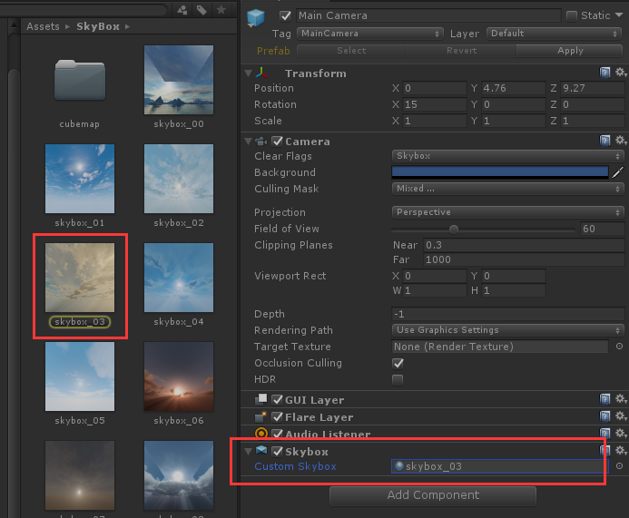 Unity 动态天空盒