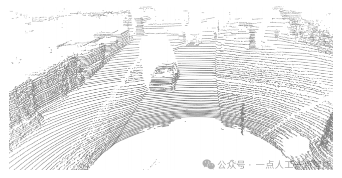 图 1 来自激光雷达扫描的原始点云数据