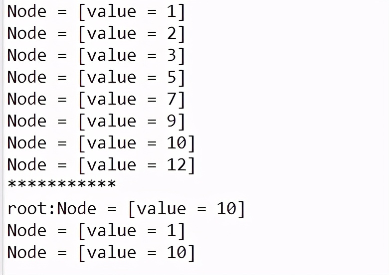 Java tree structure practical application (binary sort tree)