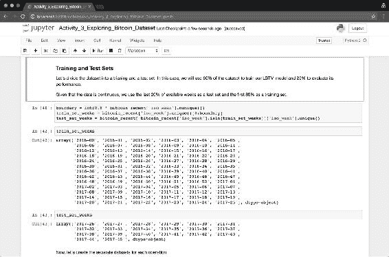 Activity 3 – Exploring the Bitcoin Dataset and Preparing Data for Model