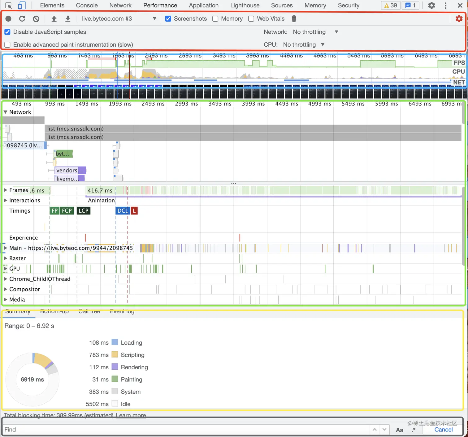 Chrome DevTools Performance 功能详解_chrome Performance-CSDN博客