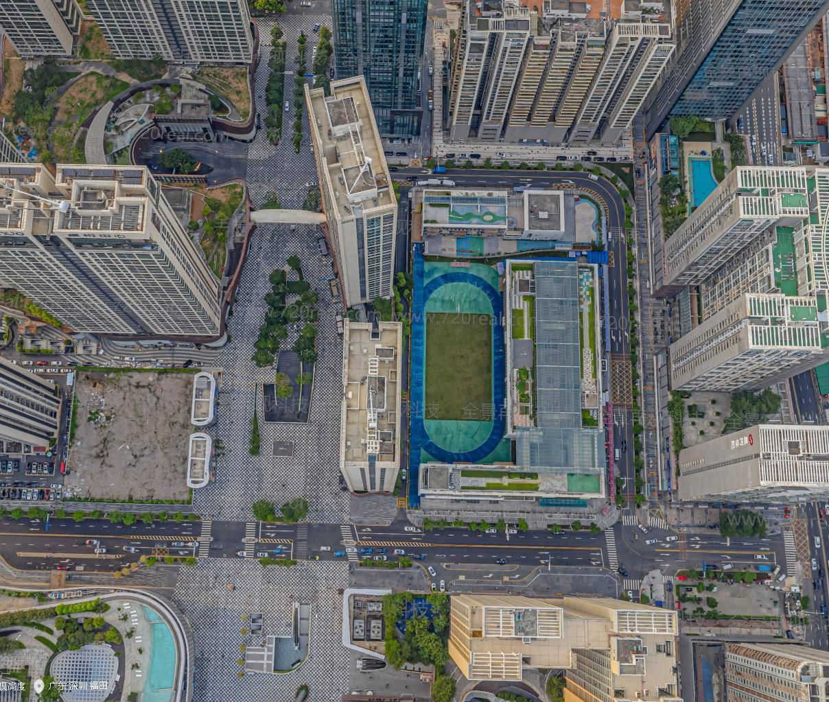 福田中心区20个楼盘航拍全景