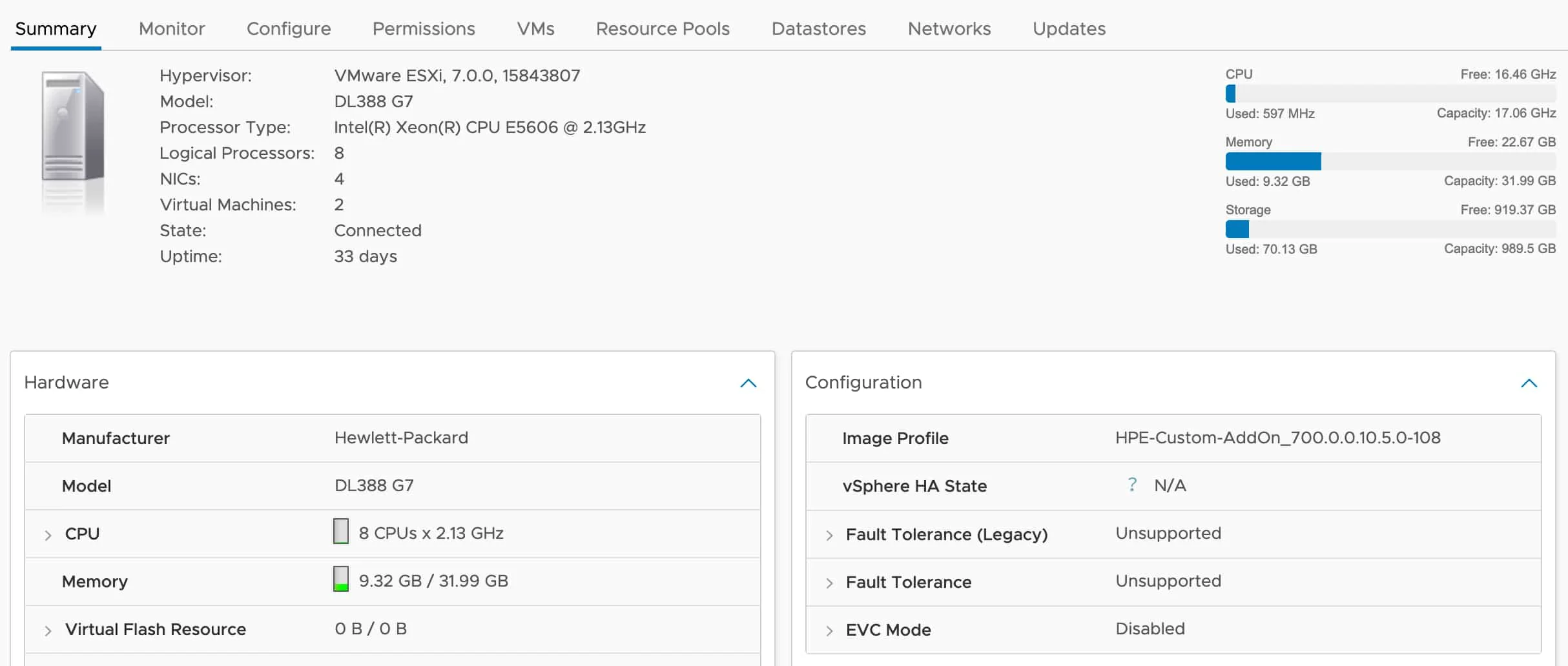 ESXi7 en CPU heredada