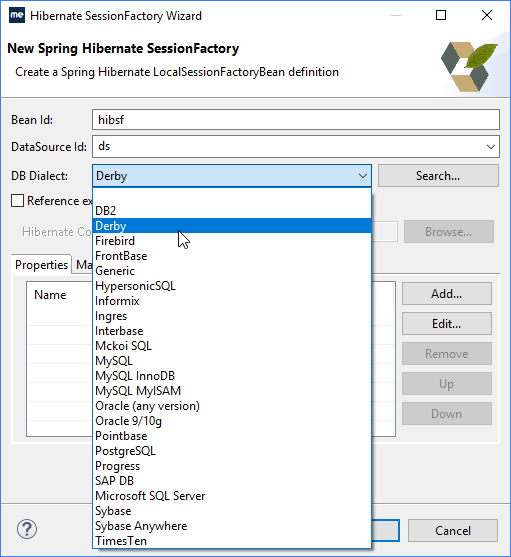 MyEclipse での Spring 開発