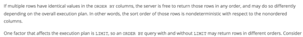 Do not use Order By and Limit together in MySQL Do not use Order By and Limit together in MySQL