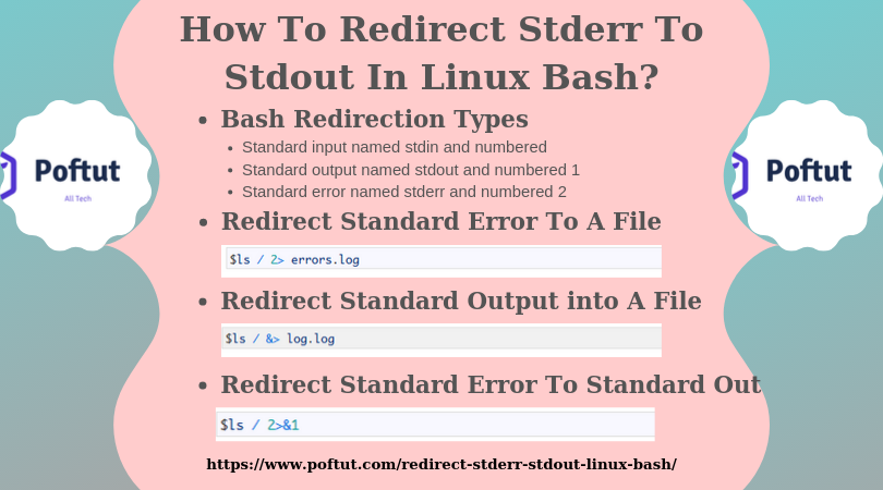   How To Redirect Stderr To Stdout In Linux Bash? Infographic