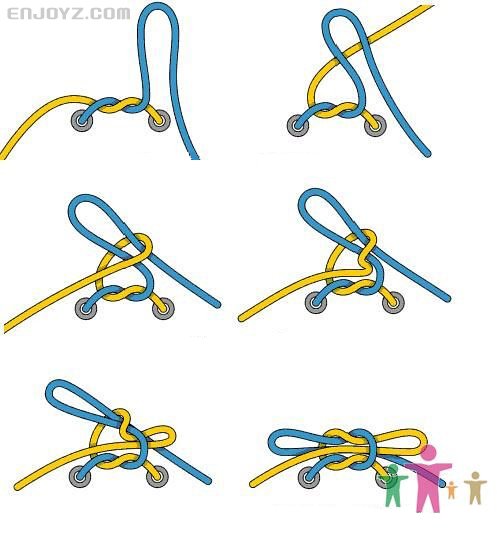 鞋带的系法图解平行图片