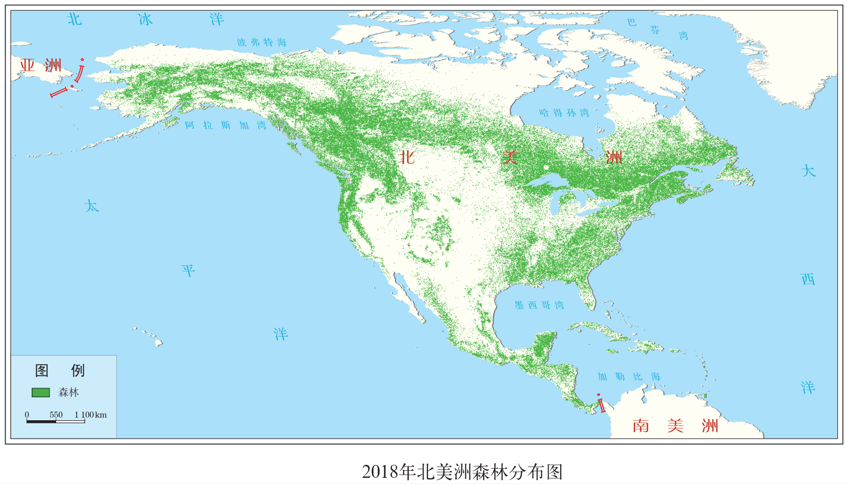 美国森林覆盖率2020图片