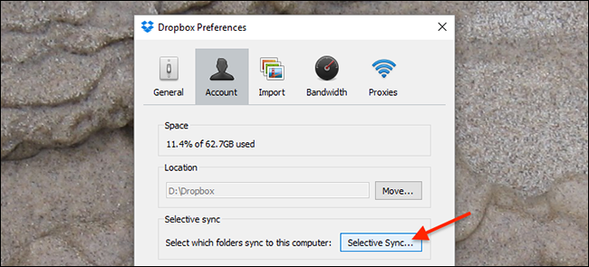 dropbox-preferences-window