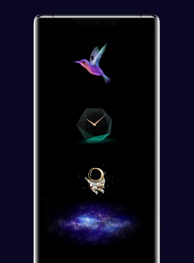 华为自带时钟天气下载_华为emui 10灭屏显示好看,有个性?