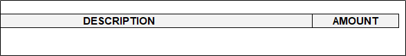 enter table header