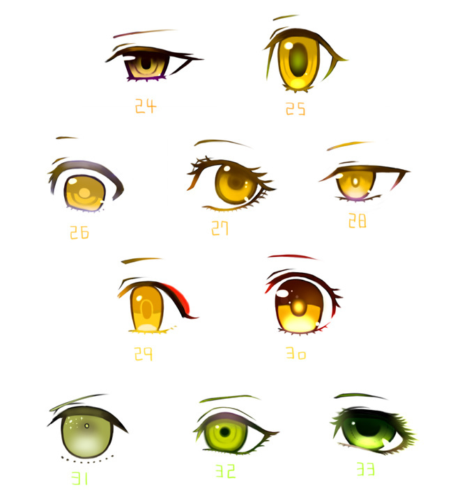 二次元可爱眼睛画法-csdn博客