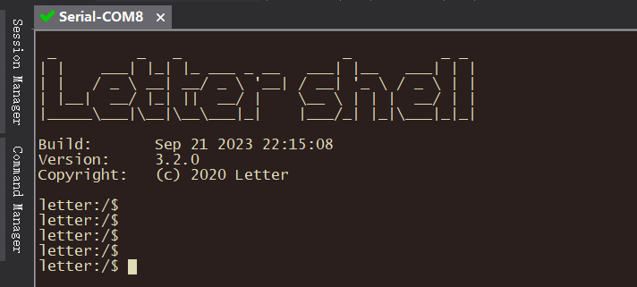 高云FPGA系列教程（10）：letter-shell串口终端移植