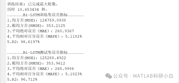 基于双向长短时记忆神经网络(Bi-LSTM)的数据回归预测