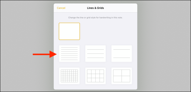 Choose a line or grid