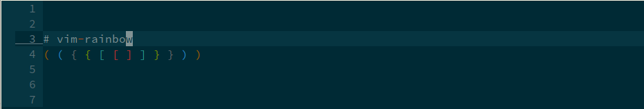 plug-in vim-rainbow