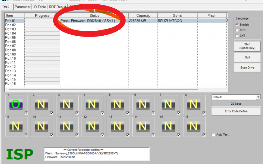 SM2258XT量产工具，SM2258XT开卡三星SSV4颗粒成功分享，SM2259XT量产参考教程，威刚ADATA SP580开卡记录