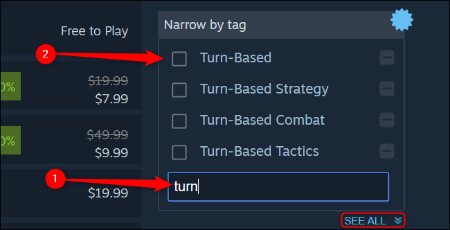 Steam Search by Tag