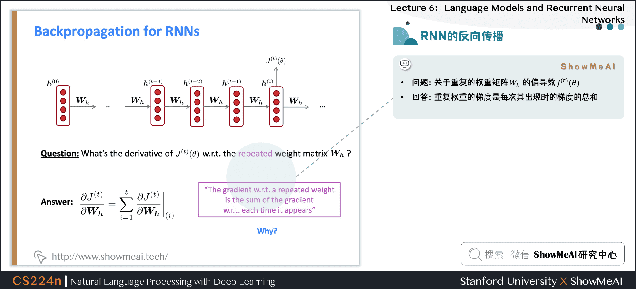 RNN的反向传播