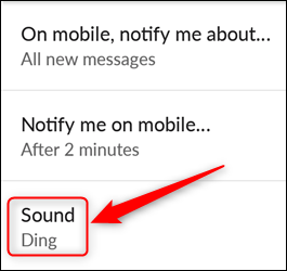 Tap "Sound."
