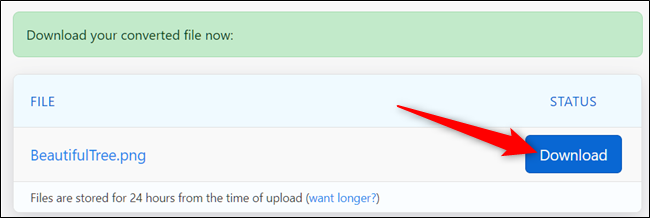 Once the conversion finishes, click Download to download your files