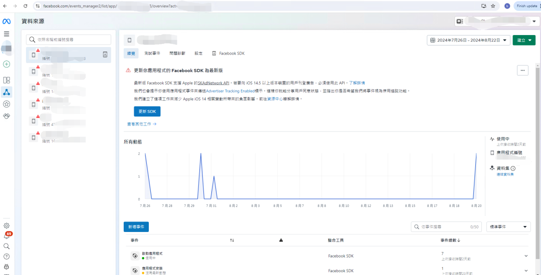 Facebook 开发者登录接入与事件回传详细教程