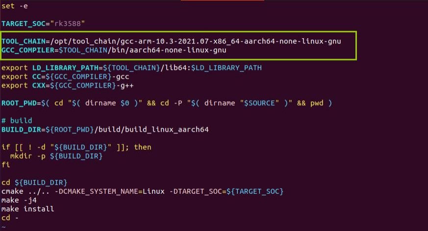 迅为RK3588开发板修改编译工具路径