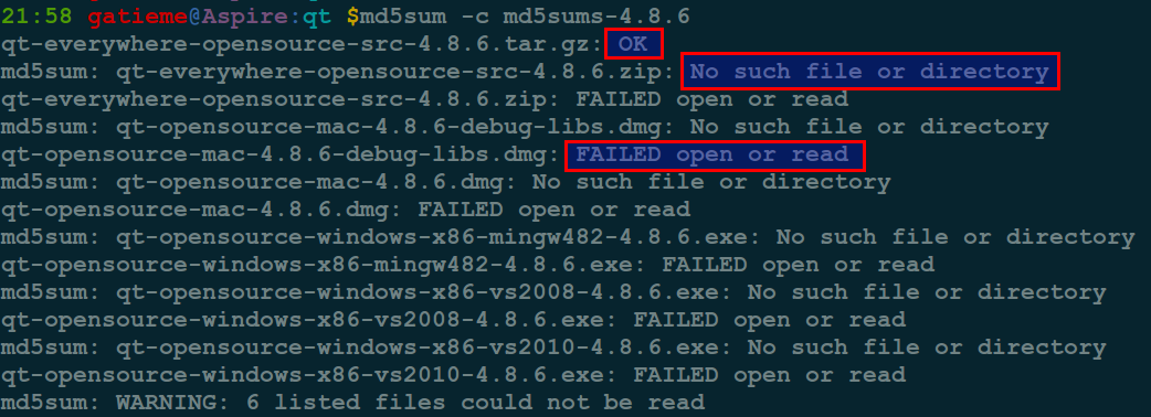 how to use openssl for md5sum on mac