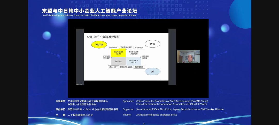 我司赤城弘一CEO受邀参加东盟与中日韩中小企业人工智能产业论坛并做主旨发言。