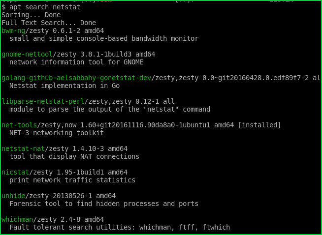 Debian netstat команда не найдена