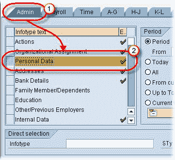 SAP Infotype: Create, Change, Copy, Delete, Overview using PA30, PA20