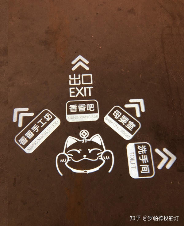 文字投影投影射灯文字灯怎么修改字体