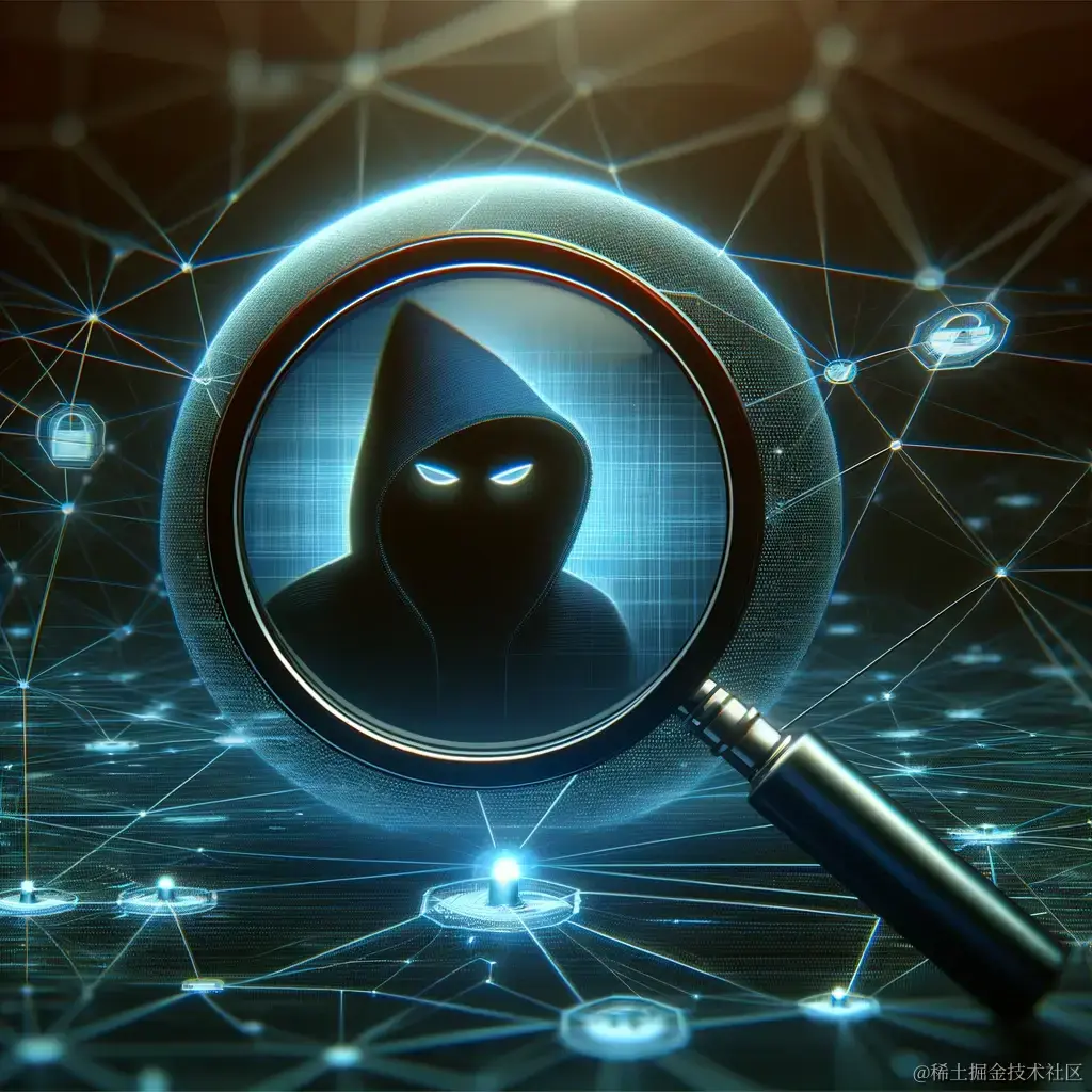 DALL·E 2024-01-14 15.28.36 - A digital illustration representing the concept of dark web monitoring in cybersecurity. The image should depict a stylized representation of the dark.png