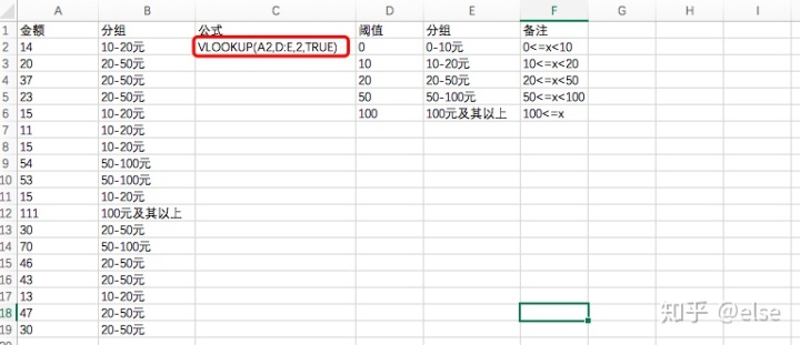 此处不允许使用分组函数_Excel中使用Vlookup函数实现数据分组